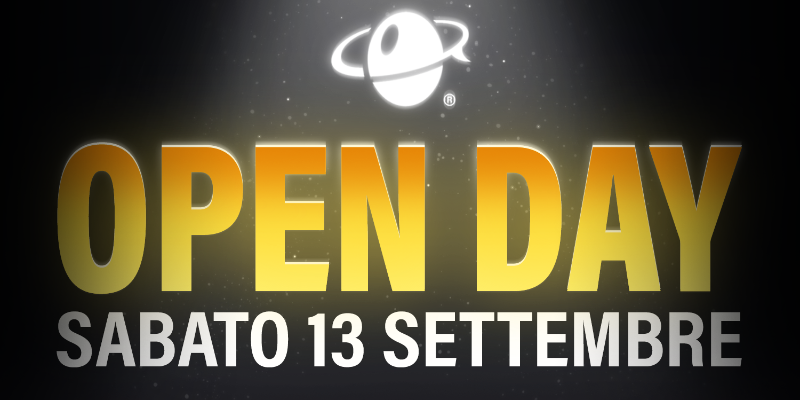 Open day sabato 13 settembre 2025